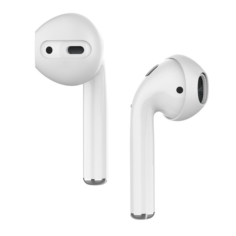 Ahastyle Earpads Silikon (3-pack) Apple AirPods hvit - Silikonøreputer i 3-pakning
