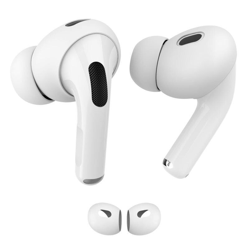 Ahastyle Earpads Silikon Apple AirPods Pro 2 hvit