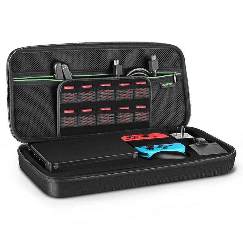 Ugreen Oppbevaringsveske for Nintendo Switch OLED og tilbehør svart