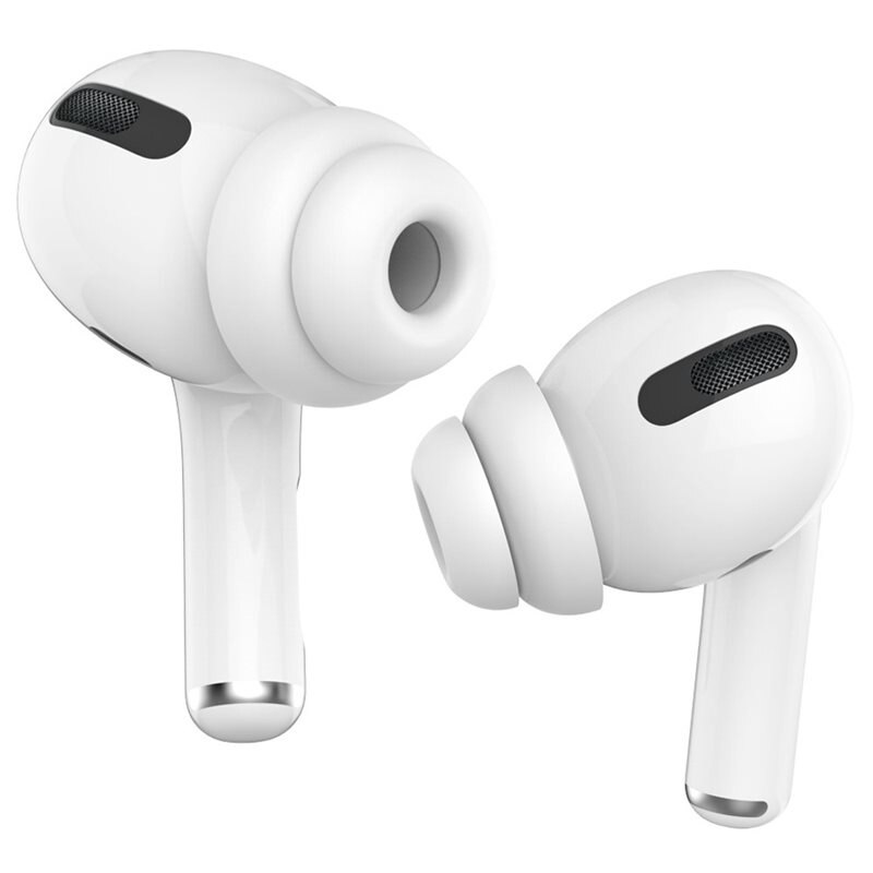 Ahastyle Soft Ear Tips (2-pack) AirPods Pro hvit (Small) - myke ørepropper i 2-pakning