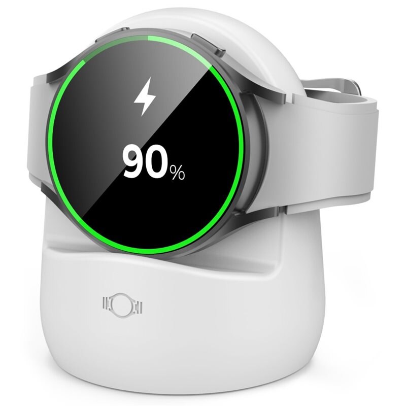 Ahastyle Ladestativ Samsung Galaxy Watch 3/4 hvit