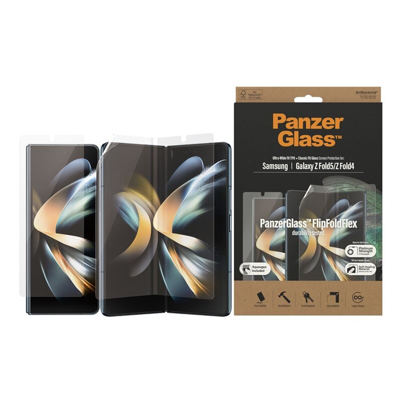 PanzerGlass Samsung Galaxy Fold 4 Screen Protector (Inner & outer) - Skjermbeskytter
