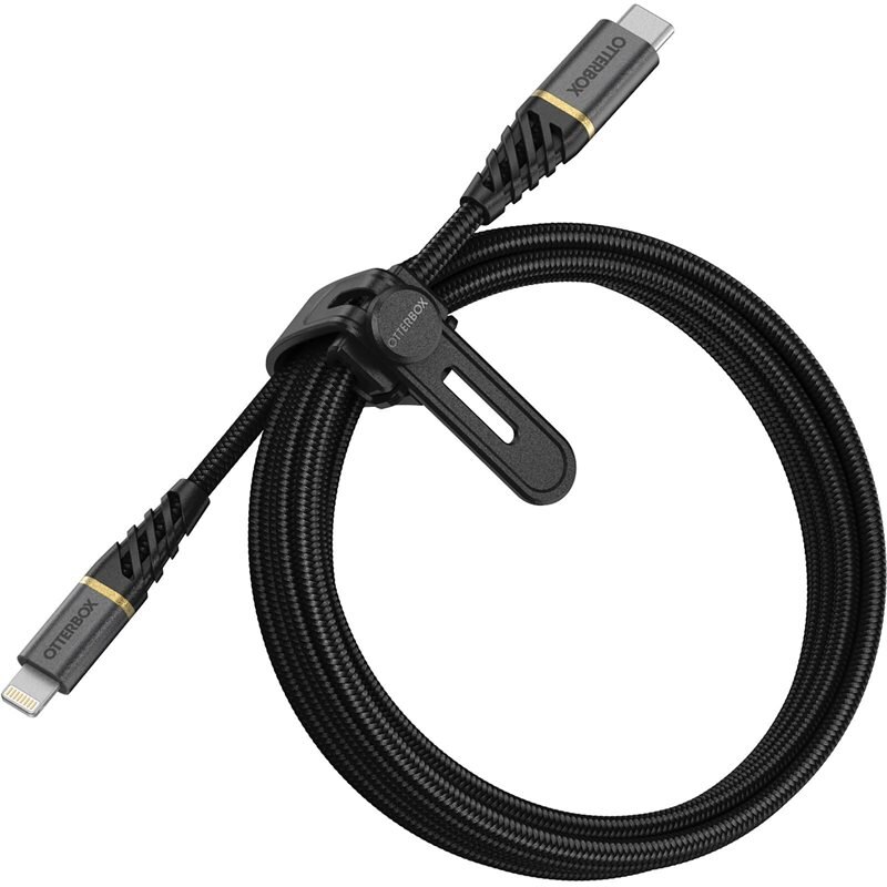 Otterbox USB-C -> Lightning Kabel 2m Premium Fast Charge svart