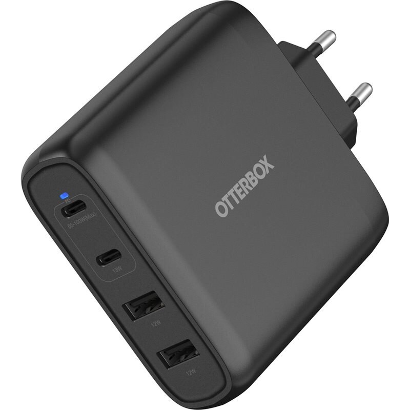Otterbox Vegglader USB-C Four Port 100W Black