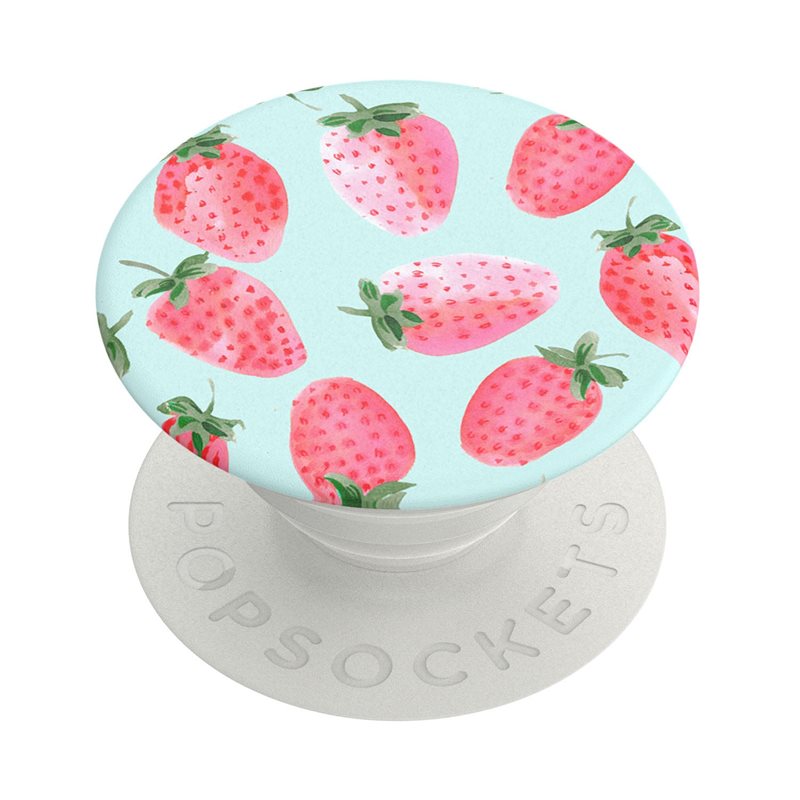 PopSockets PopGrip Holder/stativ - Strawberry Rain