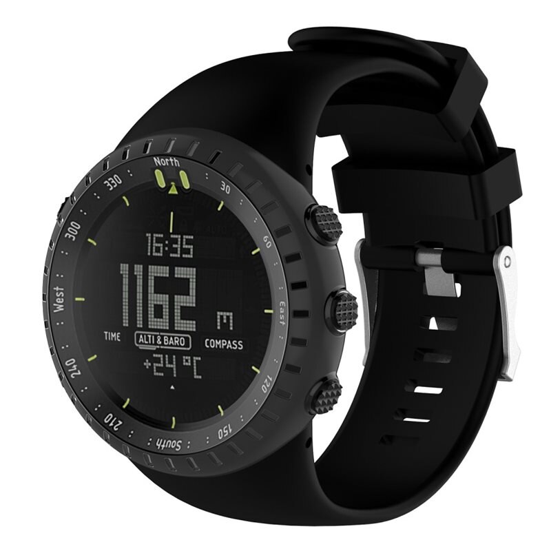 Suunto Core Reim Silikon Svart - Sporty armbånd perfekt for treningen