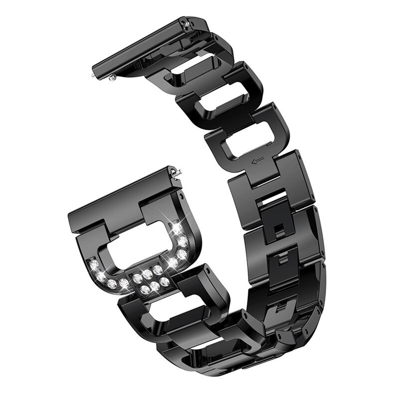Rhinestone Bracelet Suunto Race Black - Klokkereim