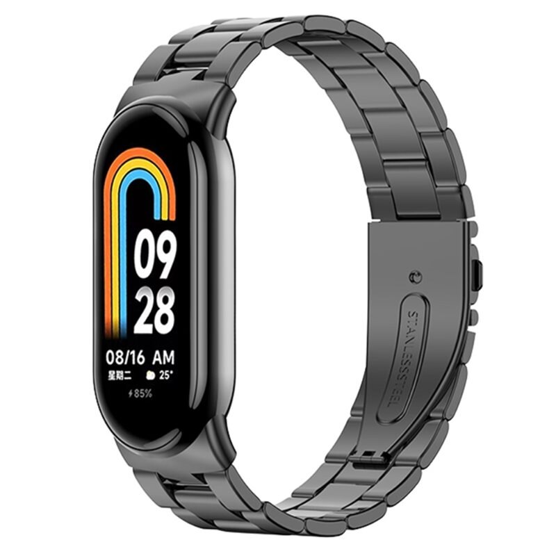 Xiaomi Smart Band 8 Metal Reim svart - Armbånd i luksuriøs og stilren design