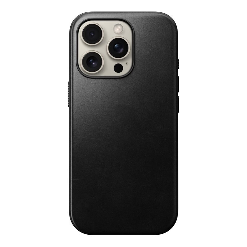 Nomad iPhone 16 Pro Max Modern Case Horween Leather MagSafe Black - Deksel