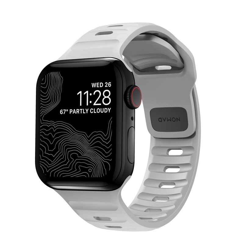 Nomad Apple Watch Ultra 2 49mm Sport Band Lunar Gray - Klokkereim - Sportsreim