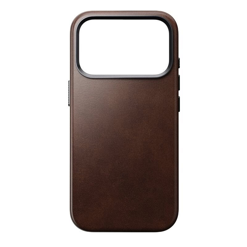 Nomad iPhone 17 Pro Traditional Horween Leather Case MagSafe Rustic Brown
