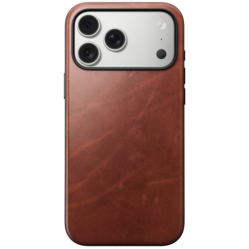 Nomad iPhone 17 Pro Max Modern Case Horween Leather MagSafe Olde Dublin - Deksel