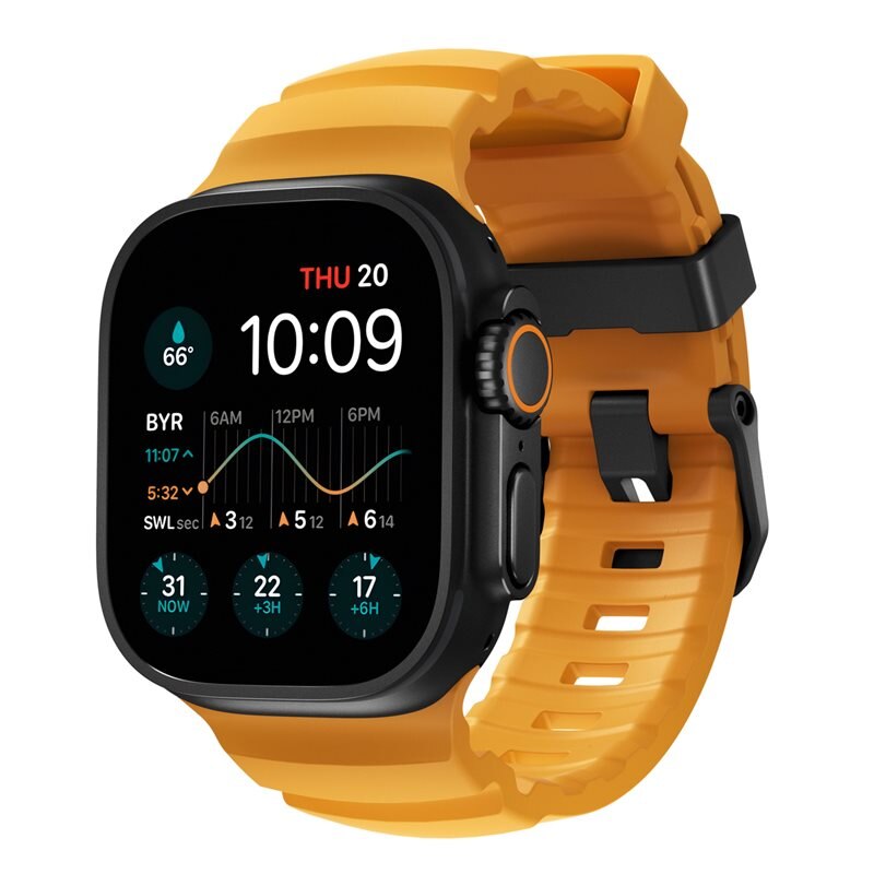Nomad Apple Watch SE 44mm Rocky Point Band Sol (Black Hardware)
