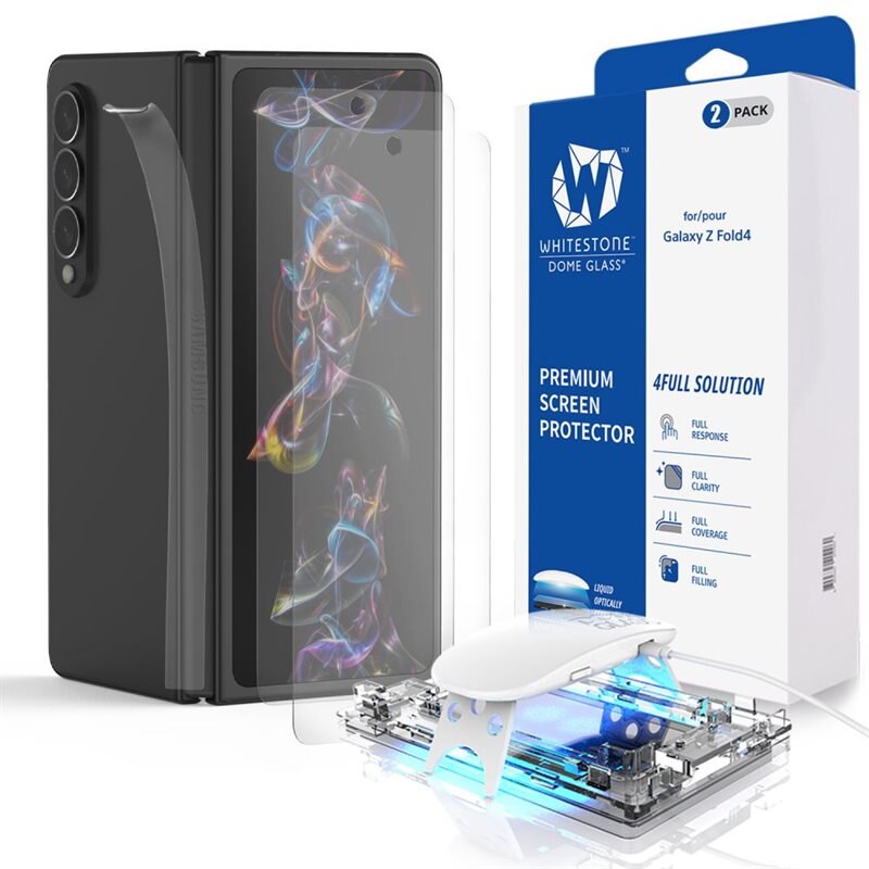 Dome Glass Screen Protector Galaxy Z Fold 4 (2-pack) - Herdet glass skjermbeskytter