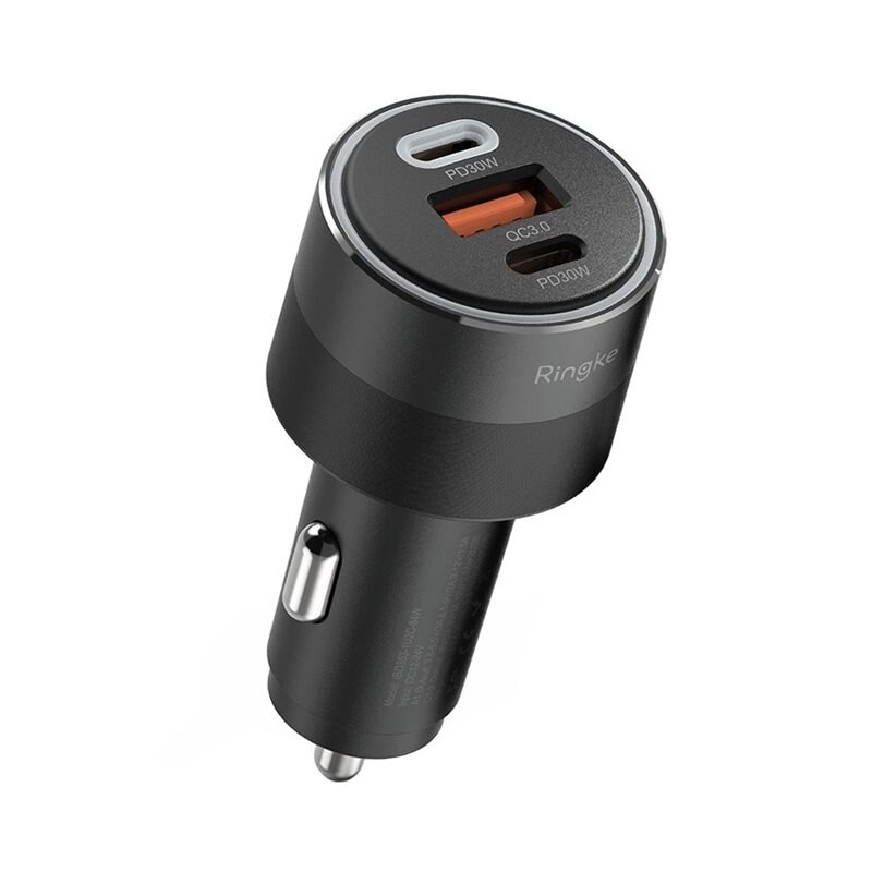 Ringke 3-Port Car Fast Charger 84W Black