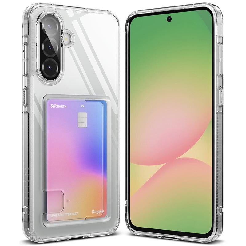 Ringke Fusion Card Case Samsung Galaxy A36 Gjennomsiktig - Mobildeksel med praktisk kortspor