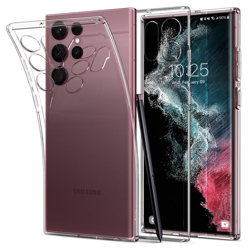 Spigen Galaxy S22 Ultra Case Liquid Crystal Clear - Mobildeksel