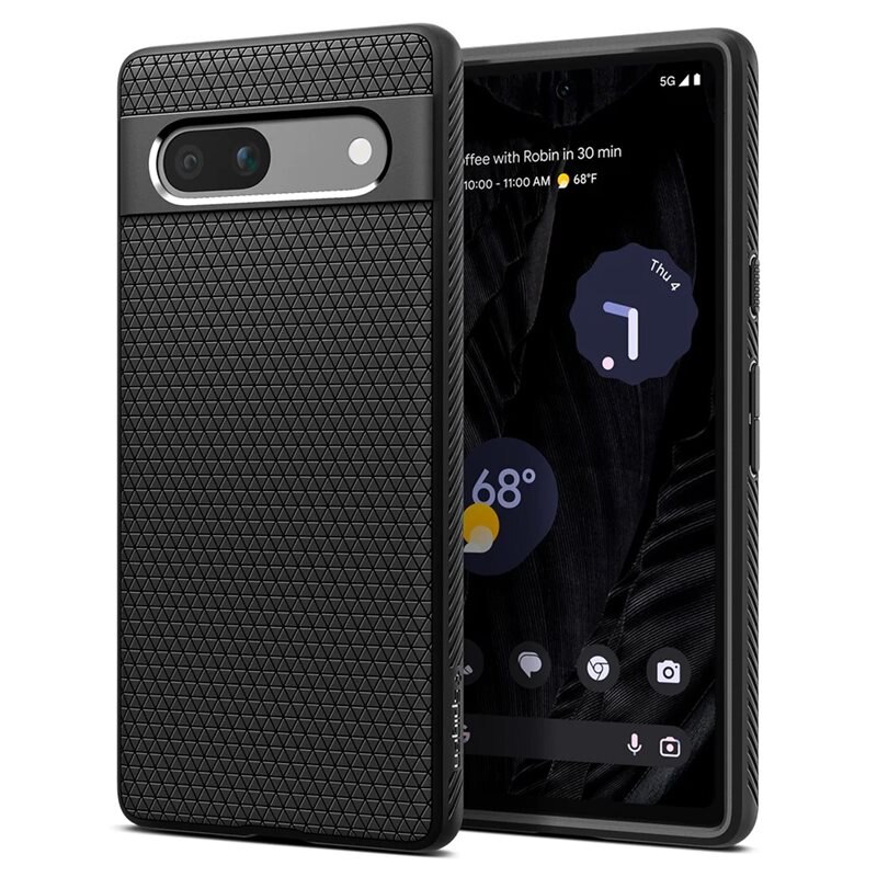 Spigen Google Pixel 7a Case Liquid Air Black - Mobildeksel
