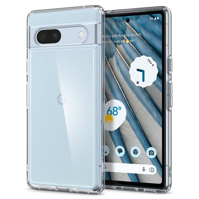 Spigen Google Pixel 7a Case Ultra Hybrid Crystal Clear - Mobildeksel