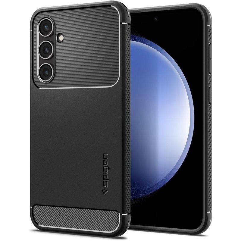 Spigen Samsung Galaxy S23 FE Case Rugged Armor Black - Kult, støtsikkert deksel