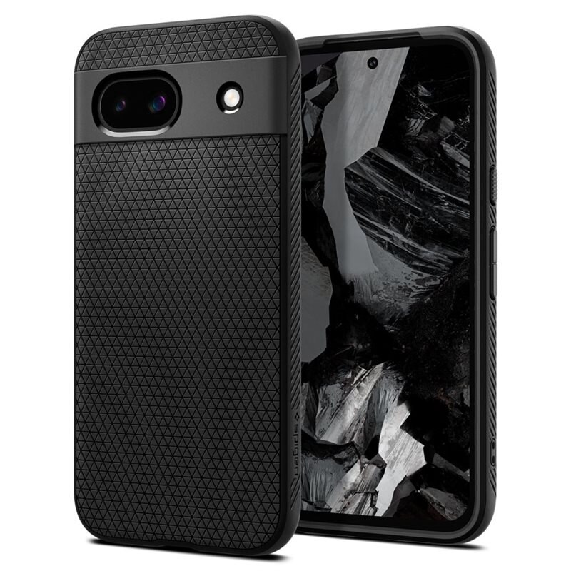 Spigen Google Pixel 8a Case Liquid Air Matte Black - Mobildeksel