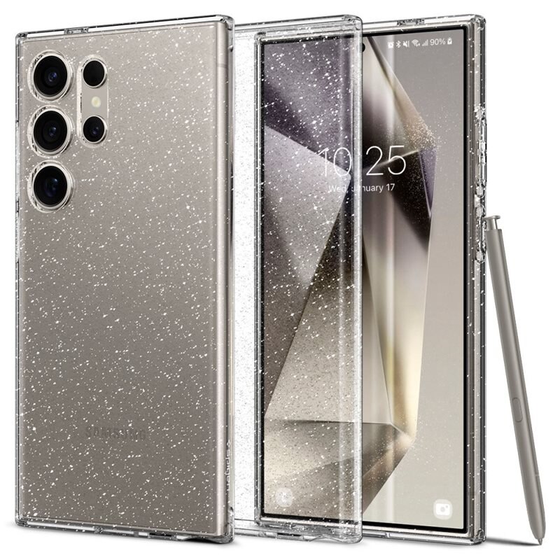 Spigen Samsung Galaxy S24 Ultra Case Liquid Crystal Glitter Crystal - Stilig, minimalistisk deksel