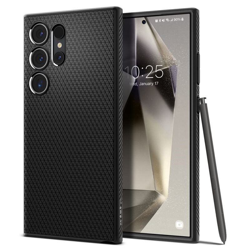 Spigen Samsung Galaxy S24 Ultra Case Liquid Air Black - Mobildeksel