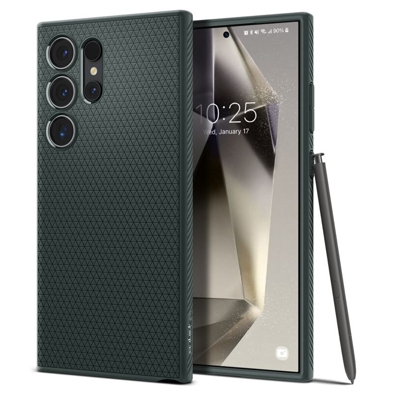 Spigen Samsung Galaxy S24 Ultra Case Liquid Air Abyss Green - Mobildeksel