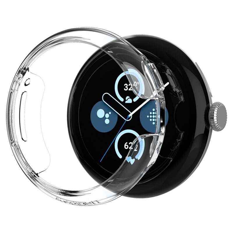 Spigen Google Pixel Watch 3 41mm Case Thin Fit Crystal Clear - Deksel til din smartklokke