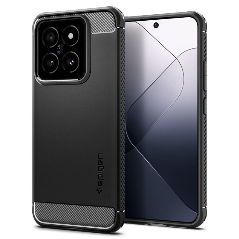 Spigen Xiaomi 14 Case Rugged Armor Black - Kult, støtsikkert deksel
