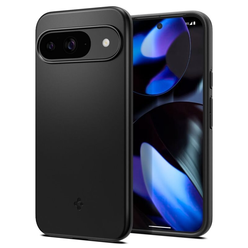 Spigen Google Pixel 9 Case Thin Fit Black - Tynt, minimalistisk deksel
