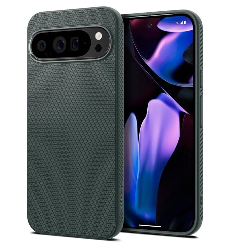 Spigen Google Pixel 9 Pro XL Case Liquid Air Abyss Green - Mobildeksel