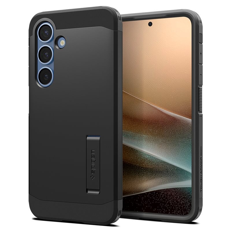 Spigen Samsung Galaxy S25 Plus Case Tough Armor MagSafe Black - Mobildeksel med MagSafe
