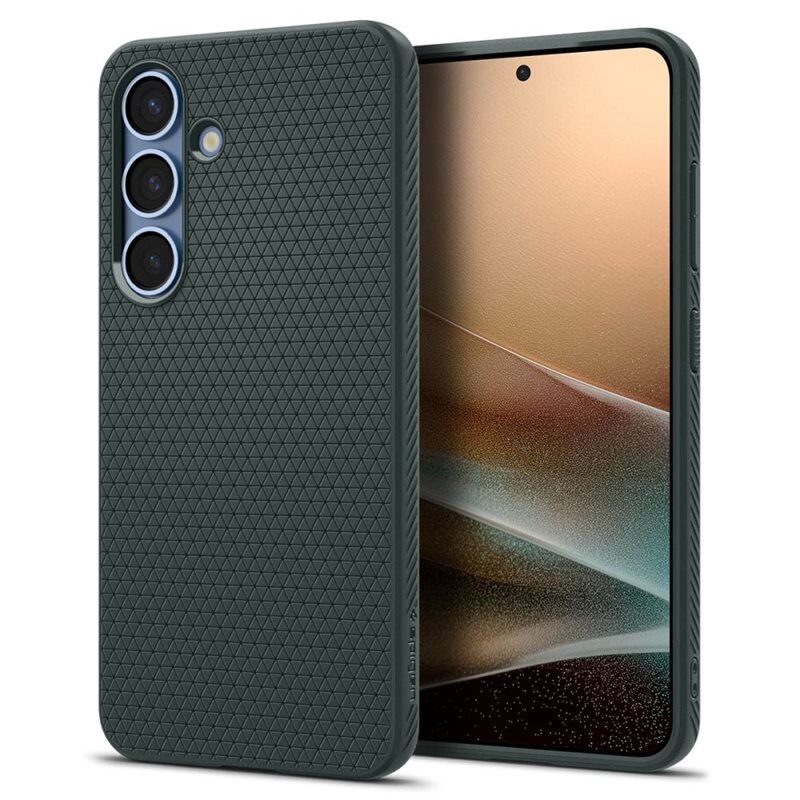 Spigen Samsung Galaxy S25 Case Liquid Air Abyss Green - Mobildeksel