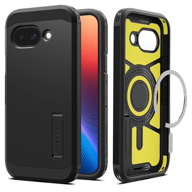 Spigen Google Pixel 9a Case Tough Armor MagSafe Black - Mobildeksel med MagSafe
