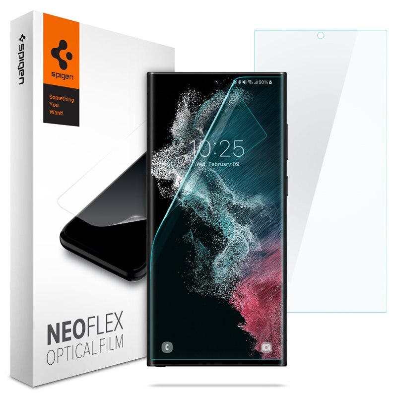 Spigen Galaxy S22 Ultra Screen Protector Neo Flex (2-pack) - Skjermbeskytter - Kant-til-kant beskyttelse