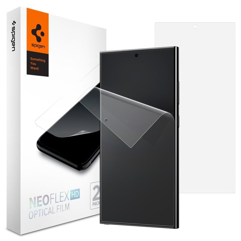 Spigen Samsung Galaxy S24 Ultra Screen Protector Neo Flex (2-pack) - Skjermbeskytter - Kant-til-kant beskyttelse