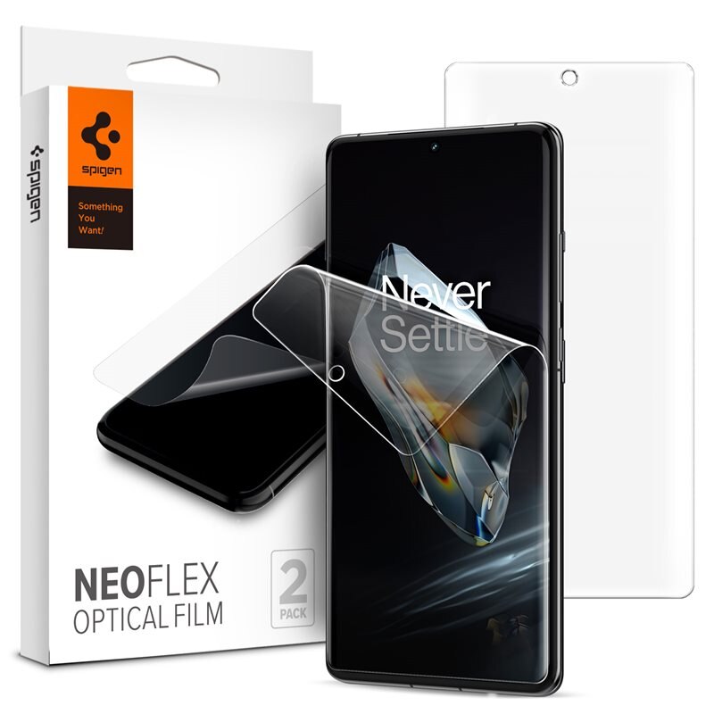 Spigen OnePlus 12 Screen Protector Neo Flex (2-pack) - Skjermbeskytter - Kant-til-kant beskyttelse