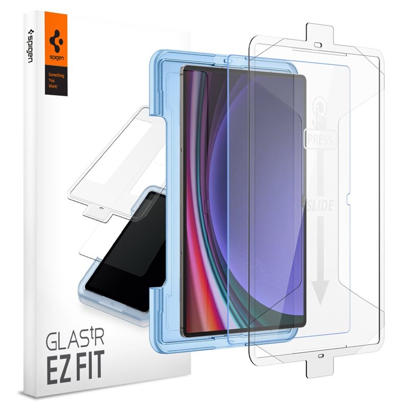 Spigen Samsung Galaxy Tab S9 Ultra Screen Protector GLAS.tR EZ Fit - Slitesterk skjermbeskytter til Nettbrett