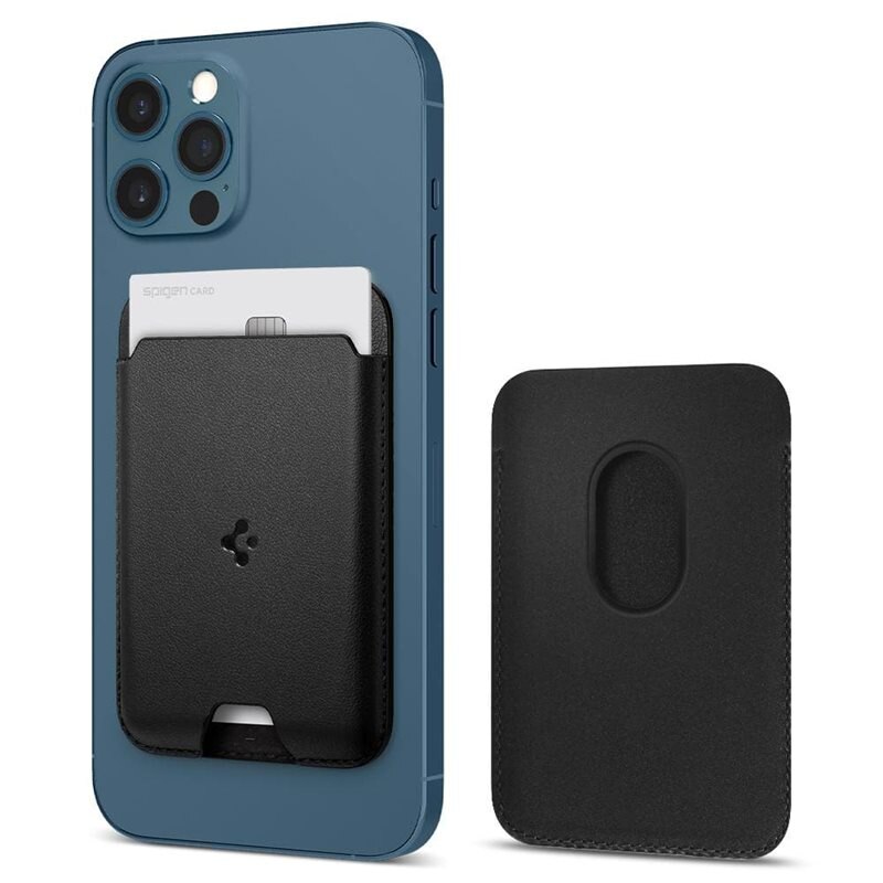 Spigen Valentinus MagSafe Card Holder Black - MagSafe lommebok