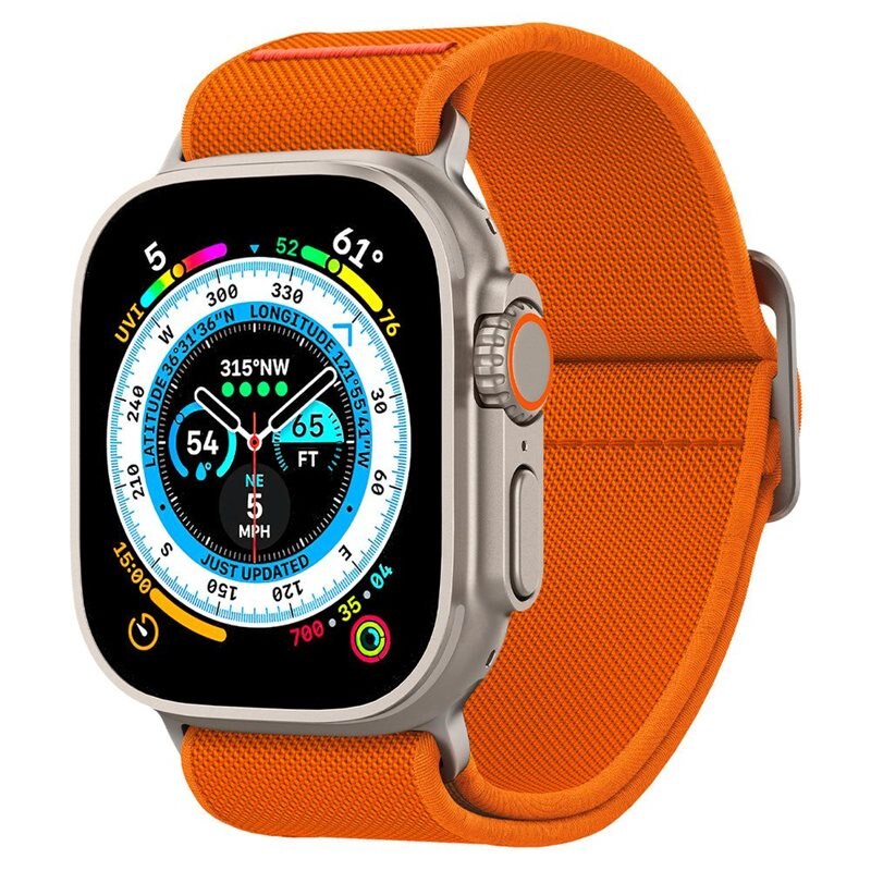 Spigen Fit Lite Ultra Apple Watch SE 44mm Orange - Klokkereim - Stilig og komfortabelt tilbehør til din smartklokke