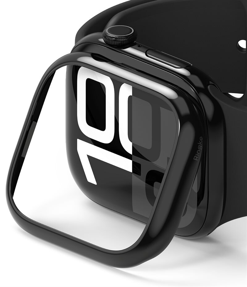 Ringke Bezel Styling Apple Watch Series 10 46mm Glossy Black - Deksel til din smartklokke