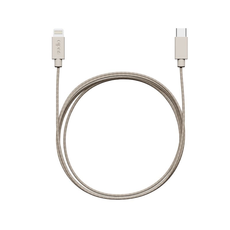 Sudio C1-L Ladekabel USB-C til Lightning 1.8 m Sand