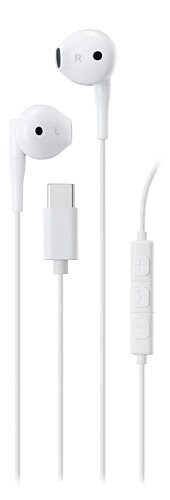 Streetz In-ear USB-C Earphones White - Hodetelefoner USB-C
