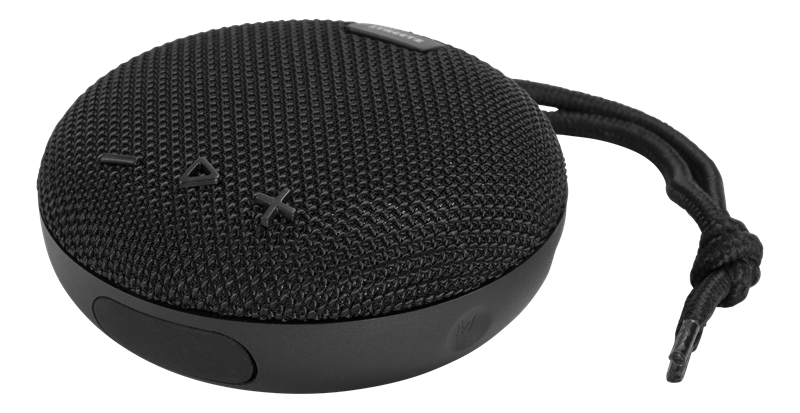 Streetz Vanntett bærbar Bluetooth-høyttaler svart