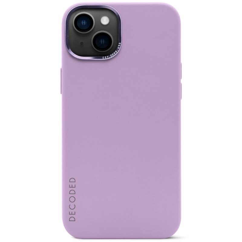Decoded AntiMicrobial Silicone Back Cover MagSafe iPhone 14 Lavender - Deksel