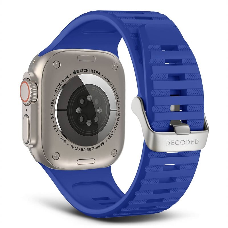 Decoded Sport Silicone Ultra Traction Strap Apple Watch 42mm Galactic Blue