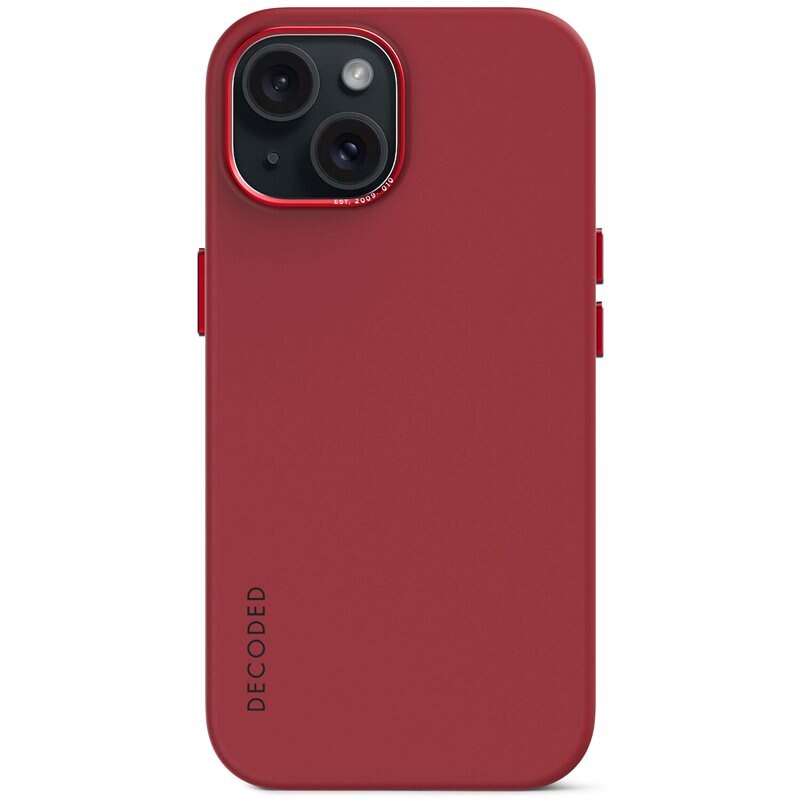 Decoded AntiMicrobial Silicone Back Cover iPhone 15 Astro Dust - Deksel