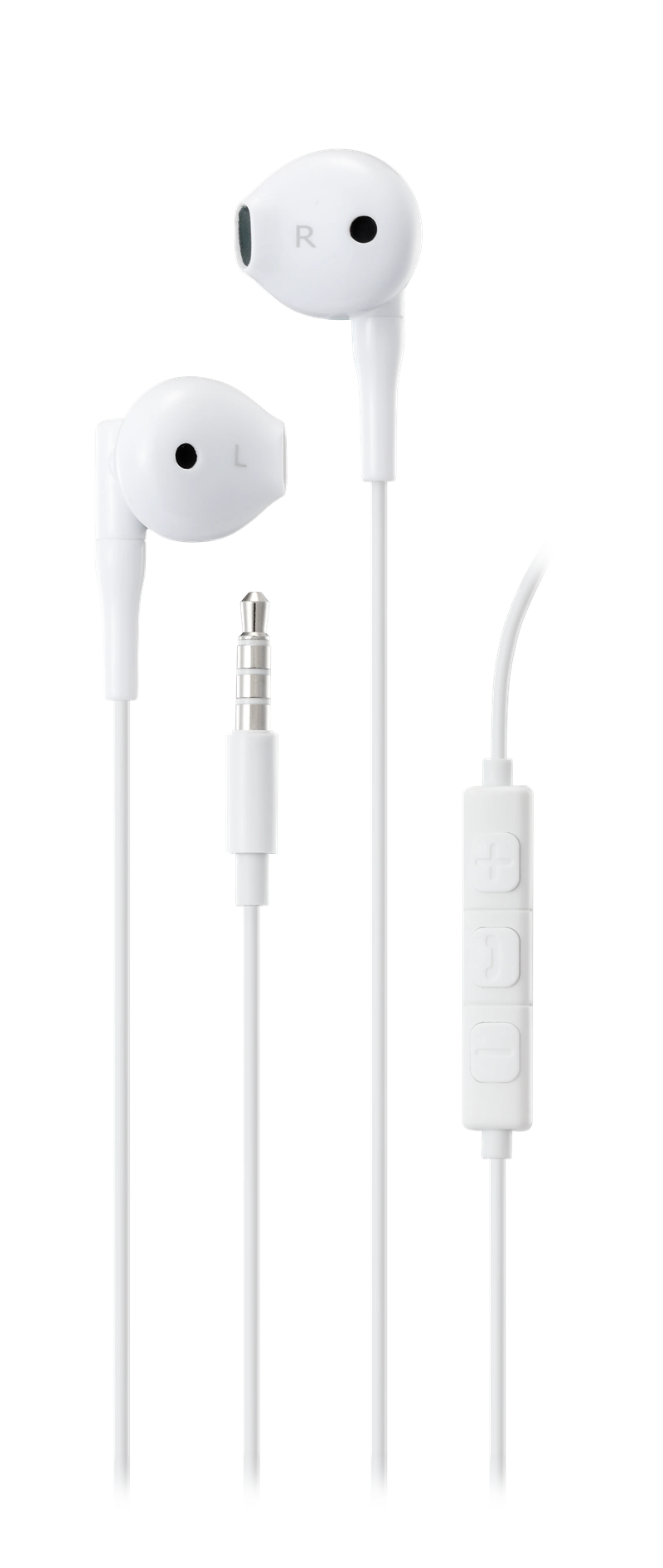 Streetz Semi-in-ear hodetelefoner 3.5mm hvit