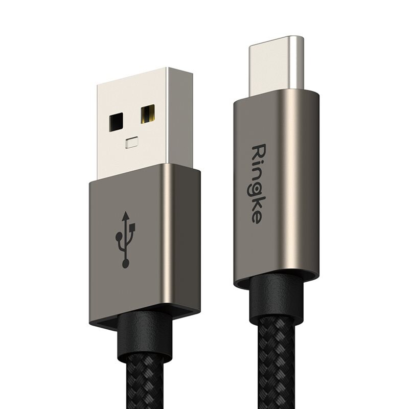 Ringke Fast Charging Basic Kabel USB-A -> USB-C 1m svart